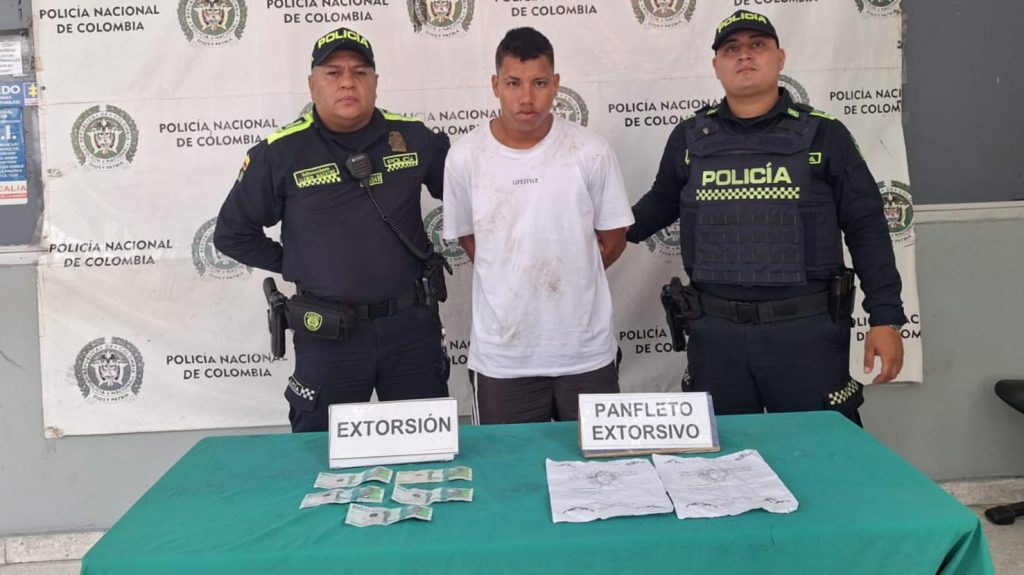 Capturan a presunto extorsionista en el barrio San Roque