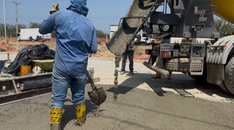 Avanza pavimentación de la avenida Circunvalar en Soledad con más del 40 % de ejecución