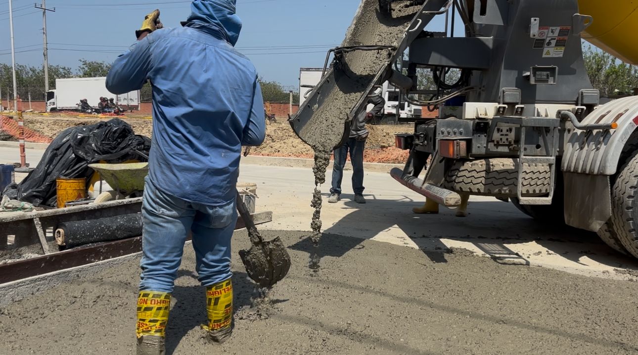 Avanza pavimentación de la avenida Circunvalar en Soledad con más del 40 % de ejecución