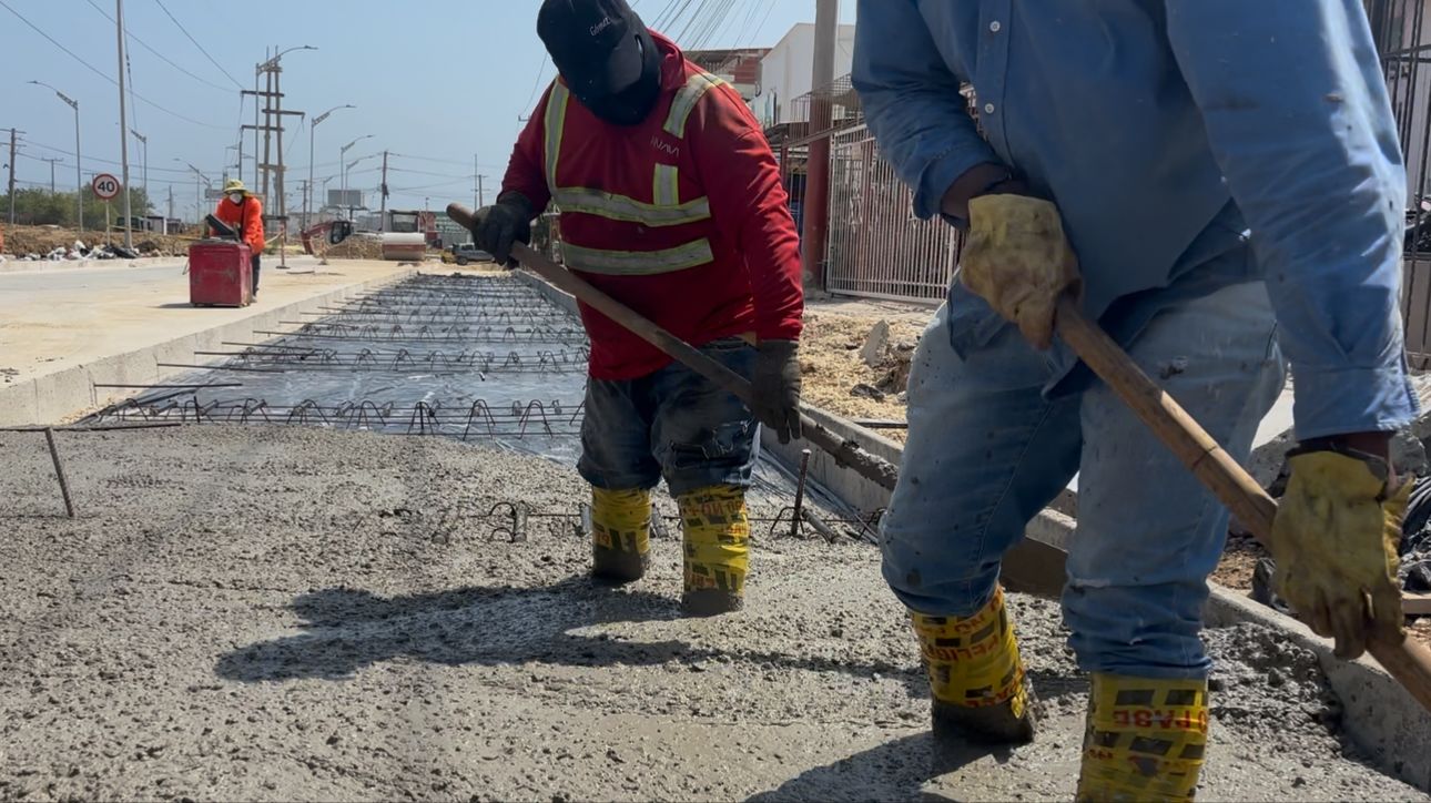 Avanza pavimentación de la avenida Circunvalar en Soledad con más del 40 % de ejecución