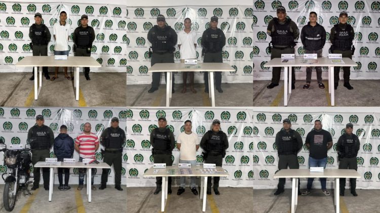 Siete capturados por extorsión en Barranquilla y su área metropolitana durante operativo del Gaula