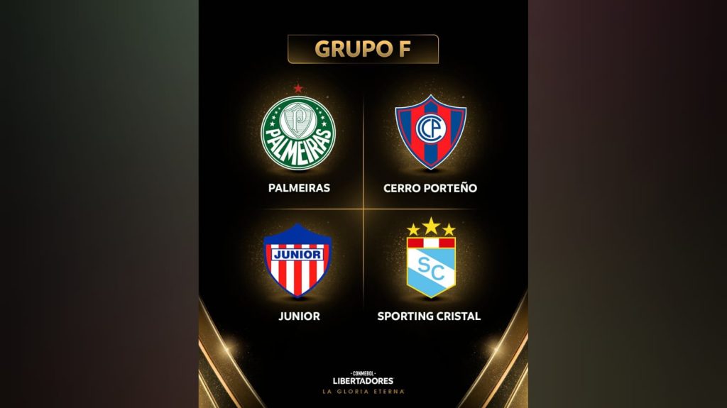 Junior enfrentará a Palmeiras, Cerro Porteño y Sporting Cristal en la Copa Libertadores 2026