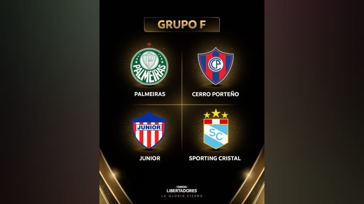 Junior enfrentará a Palmeiras, Cerro Porteño y Sporting Cristal en la Copa Libertadores 2026