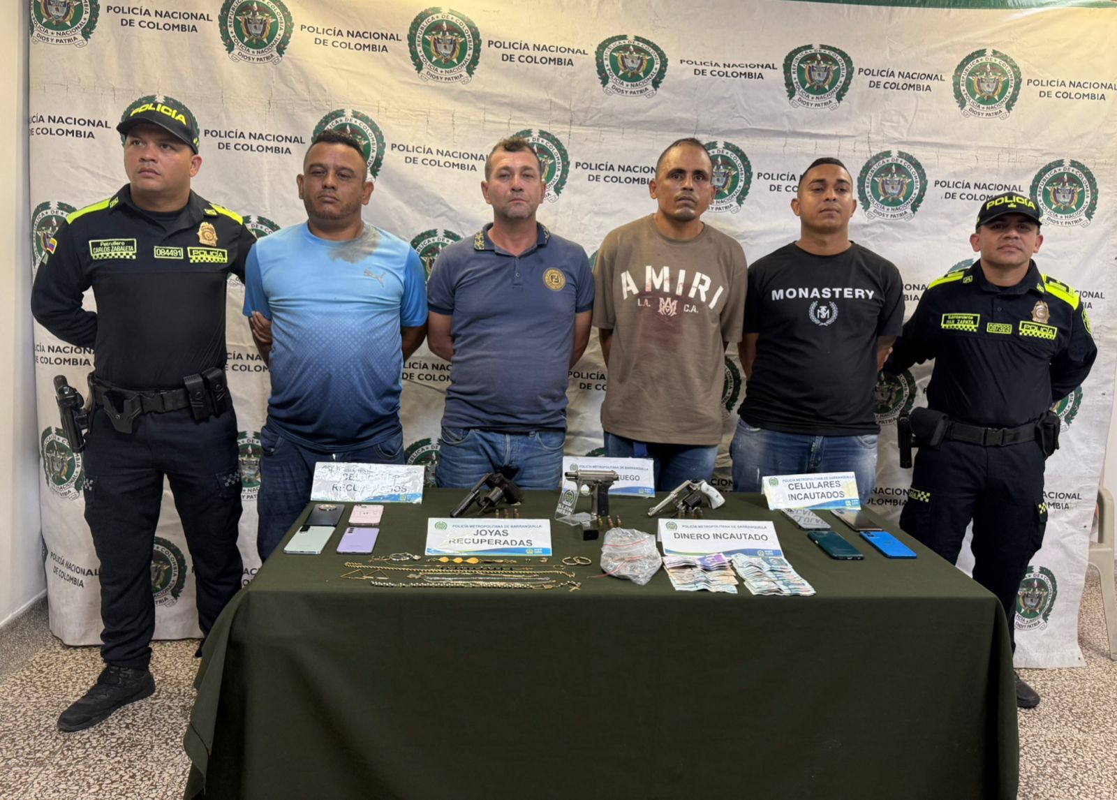 Capturan a cuatro presuntos integrantes de banda dedicada al hurto de residencias en Barranquilla