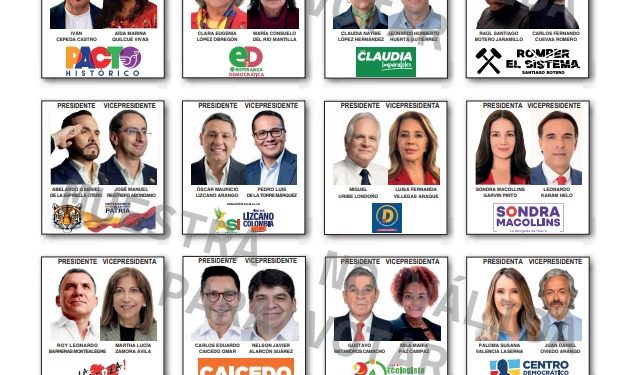 Tarjetón Presidencial 2026 en Colombia