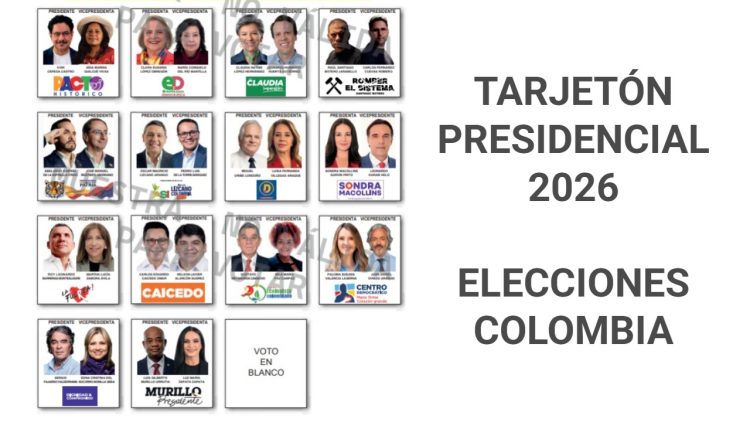 Tarjetón Presidencial Colombia 2026