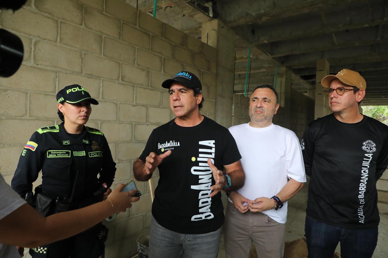 Avanza construcción de la estación de Policía Riomar para reforzar la seguridad en Barranquilla