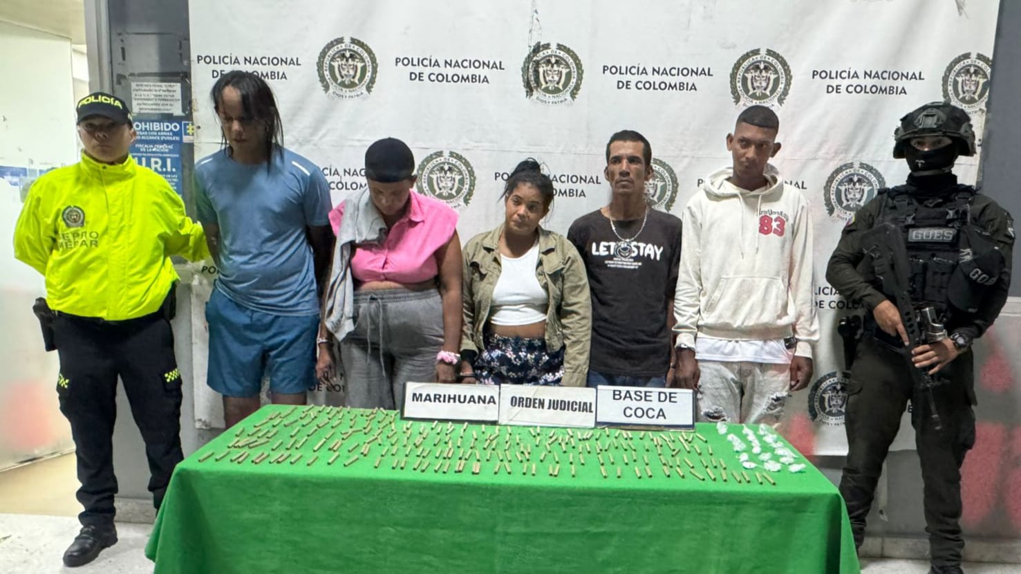Caen ‘Los Occidentales’ en Barranquilla: cinco capturados por microtráfico de estupefacientes