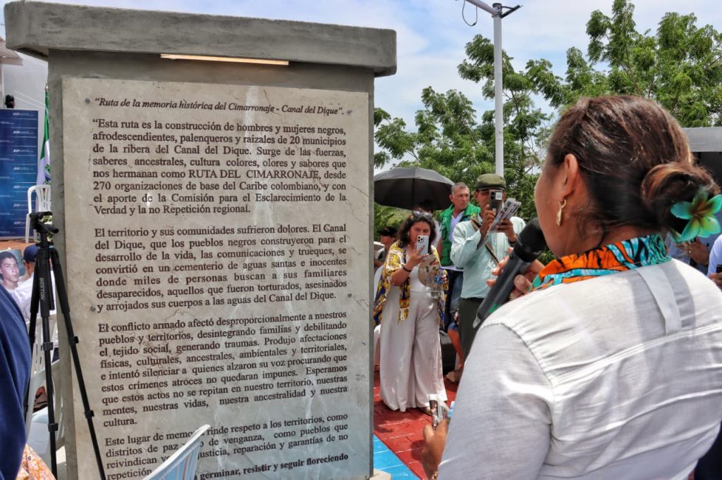 Atlántico lidera Ruta del Cimarronaje en el Canal del Dique para honrar a víctimas del conflicto armado
