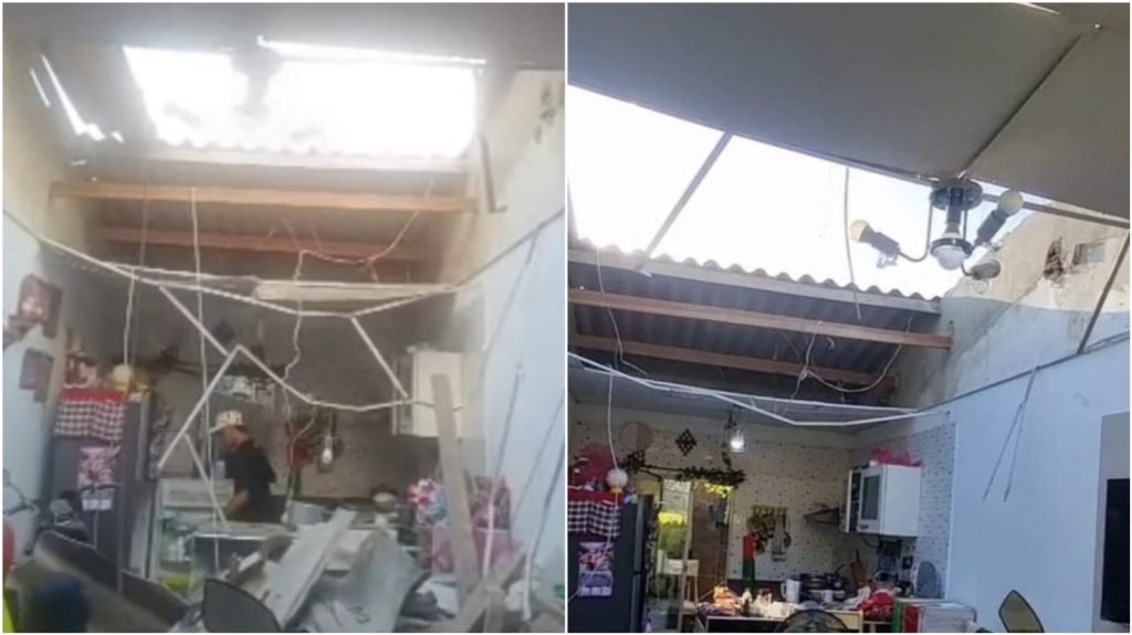 Cilindro de gas cae sobre vivienda en Soledad y causa graves daños materiales
