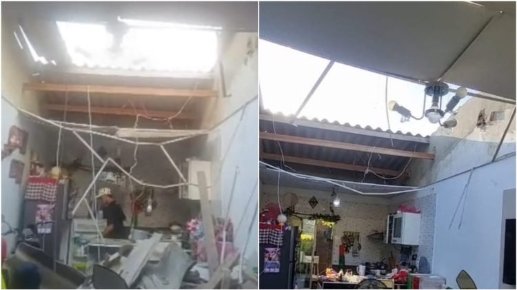 Cilindro de gas cae sobre vivienda en Soledad y causa graves daños materiales