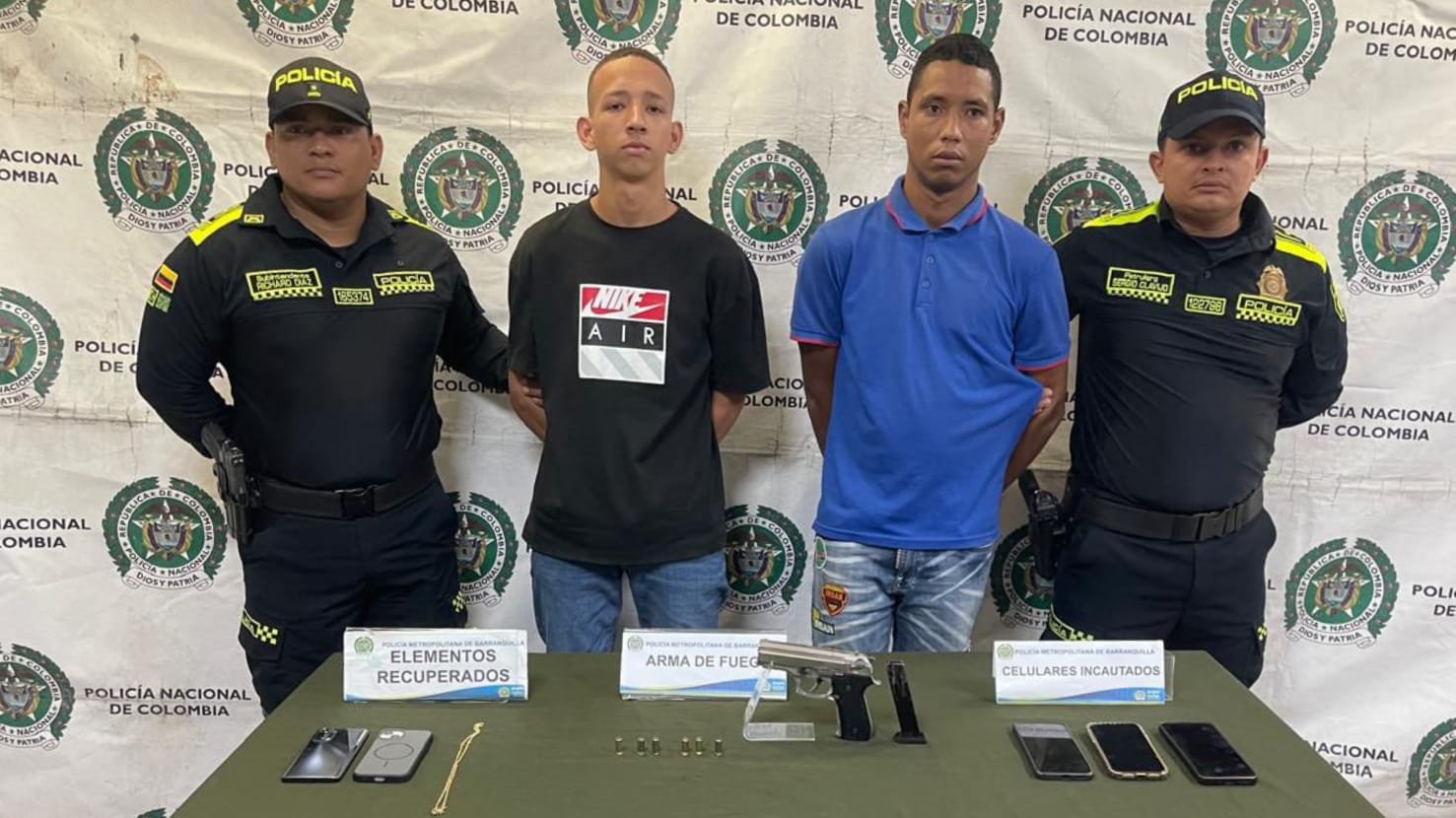 Capturan a ‘Isma’ y ‘Gerson’ por presuntos robos de oro en Barranquilla: operaban en el Centro y norte de la ciudad
