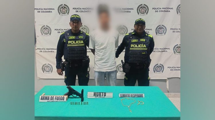 Capturan a presunto ladrón en Riomar tras atraco a mano armada en el norte de Barranquilla
