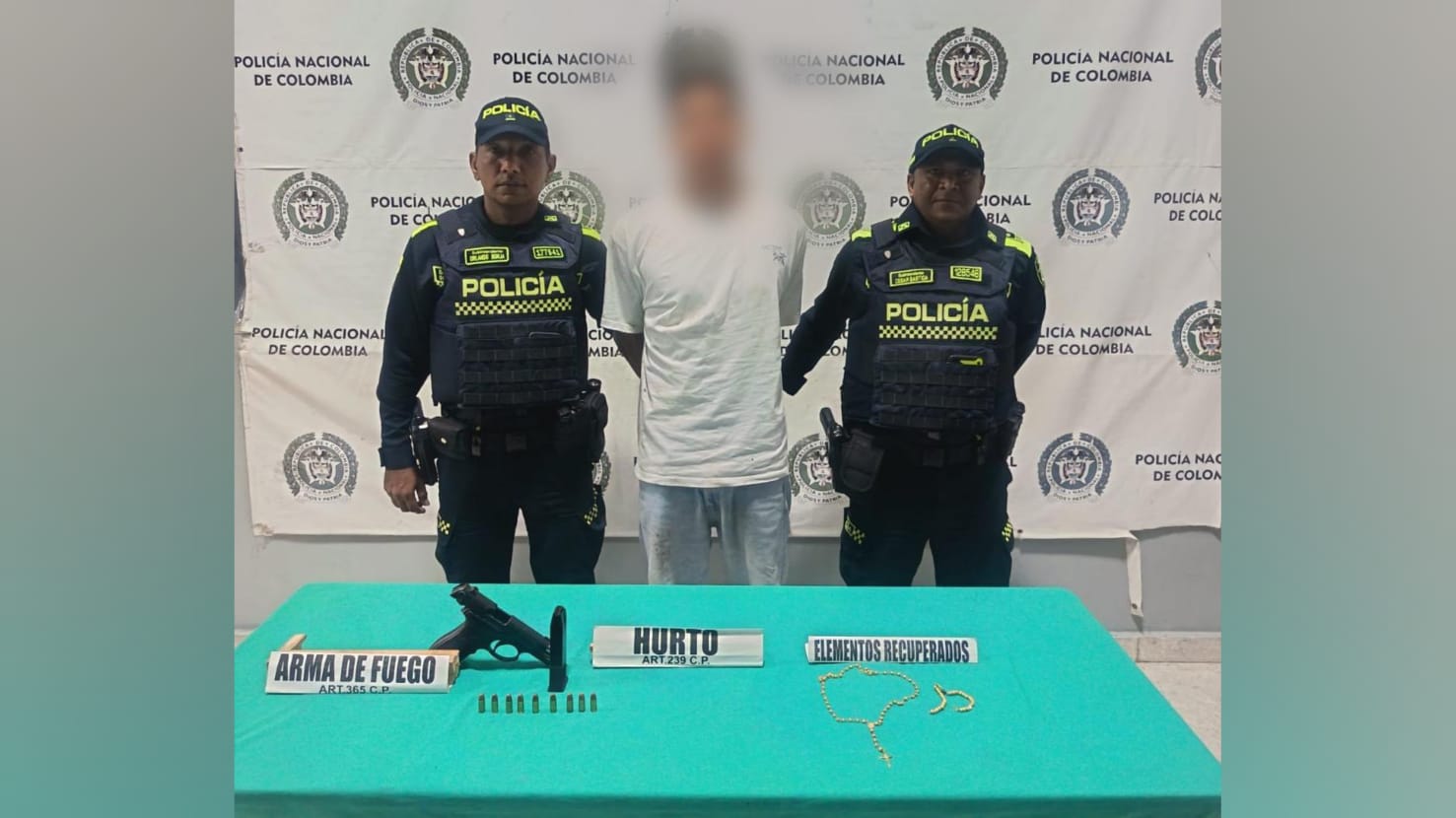 Capturan a presunto ladrón en Riomar tras atraco a mano armada en el norte de Barranquilla