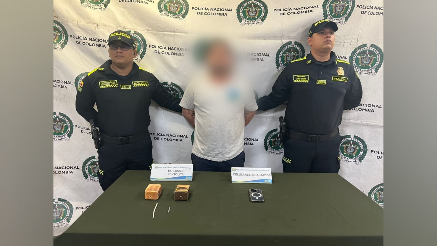 Capturan a hombre con explosivos en Barranquilla: estaría vinculado a ‘Los Costeños’