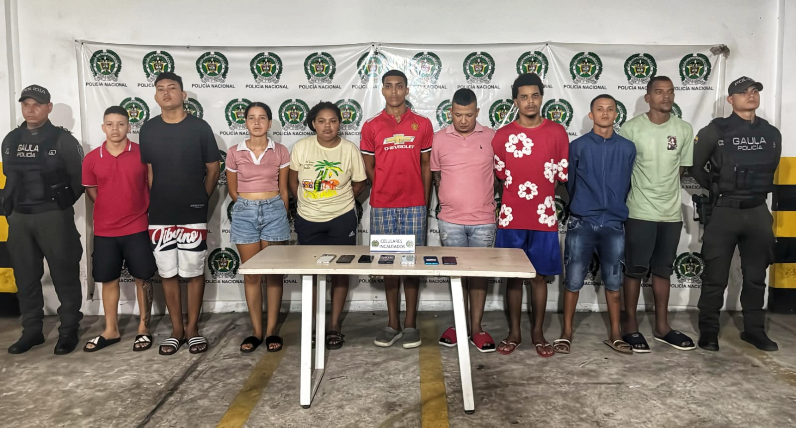 Capturan a nueve presuntos extorsionistas en Barranquilla, Soledad y Galapa