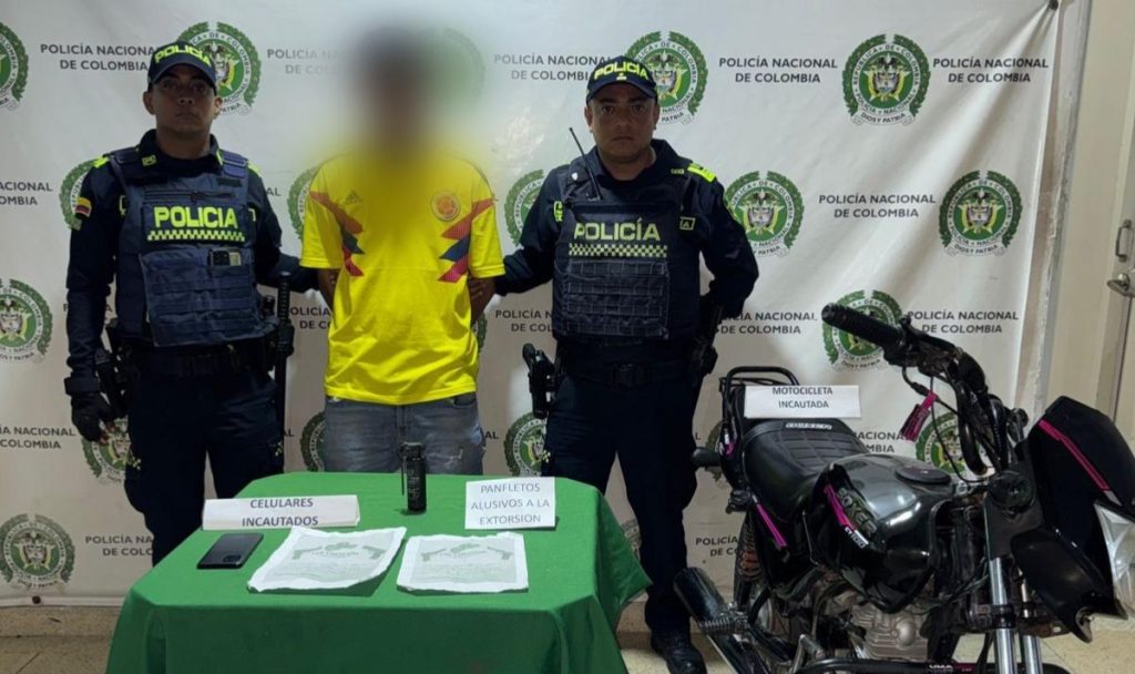 Capturan a hombre con granada y panfletos extorsivos en Galapa