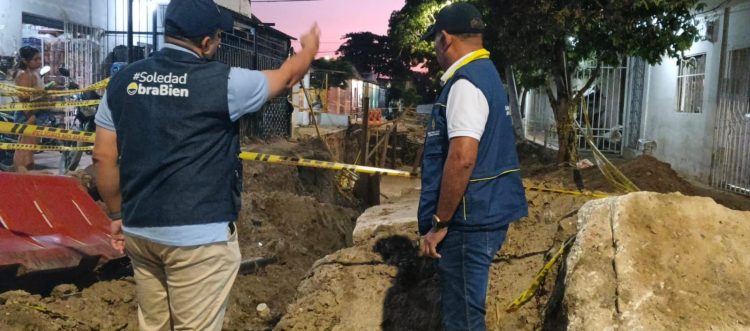 Alerta por riesgo de socavación en Altos de la Metro, en Soledad, tras obras de alcantarillado