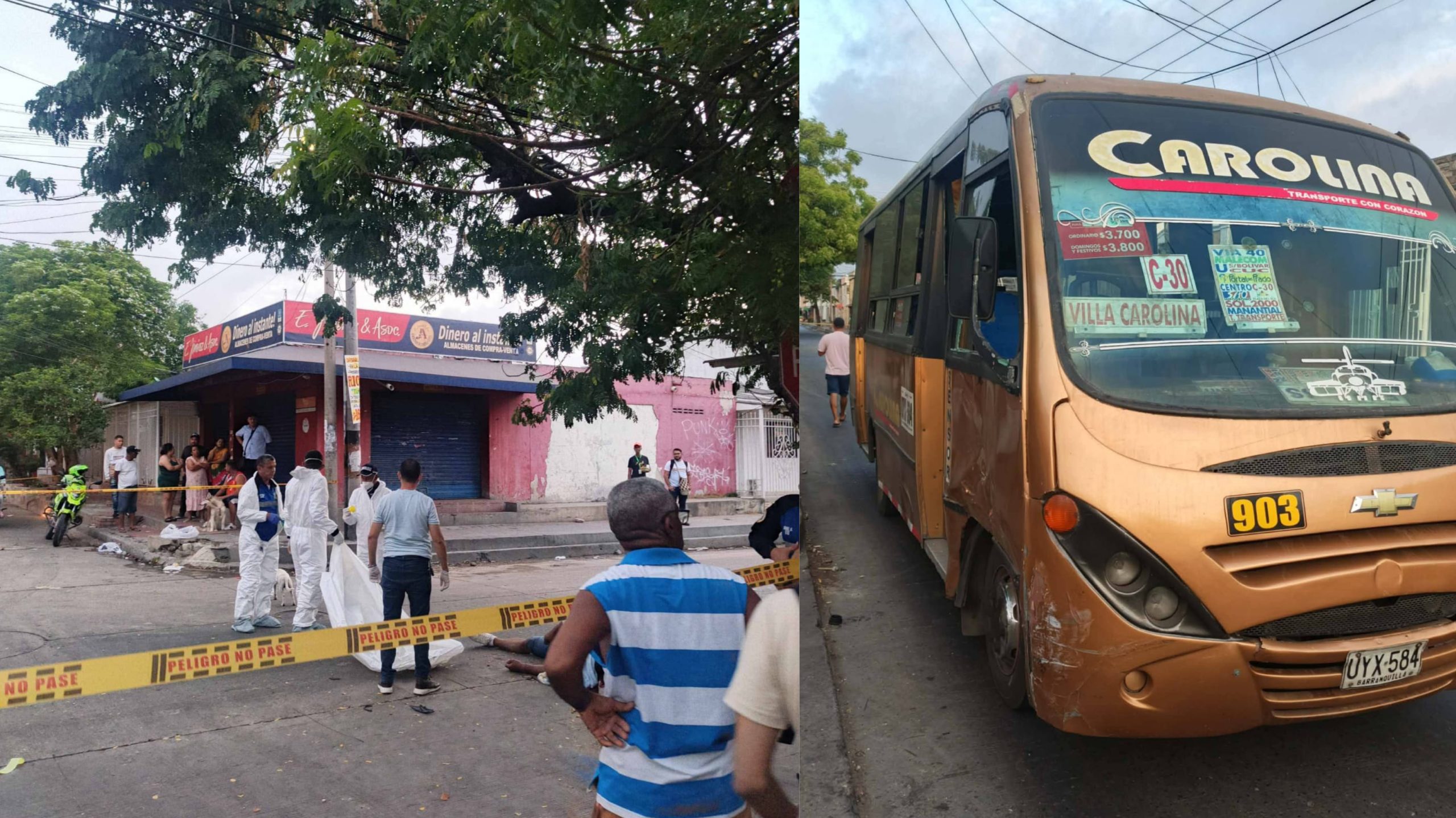 Motociclista muere en accidente de tránsito en Soledad 2000 tras chocar contra bus