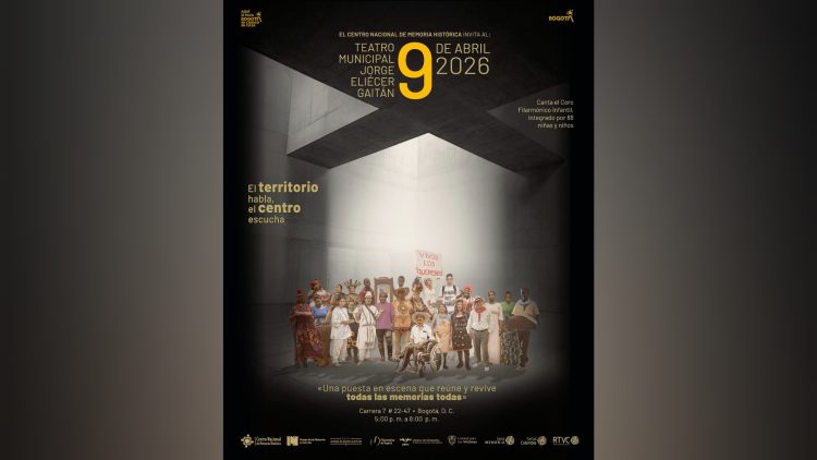 Acto de memoria reunirá a líderes territoriales en el Teatro Jorge Eliécer Gaitán el 9 de abril