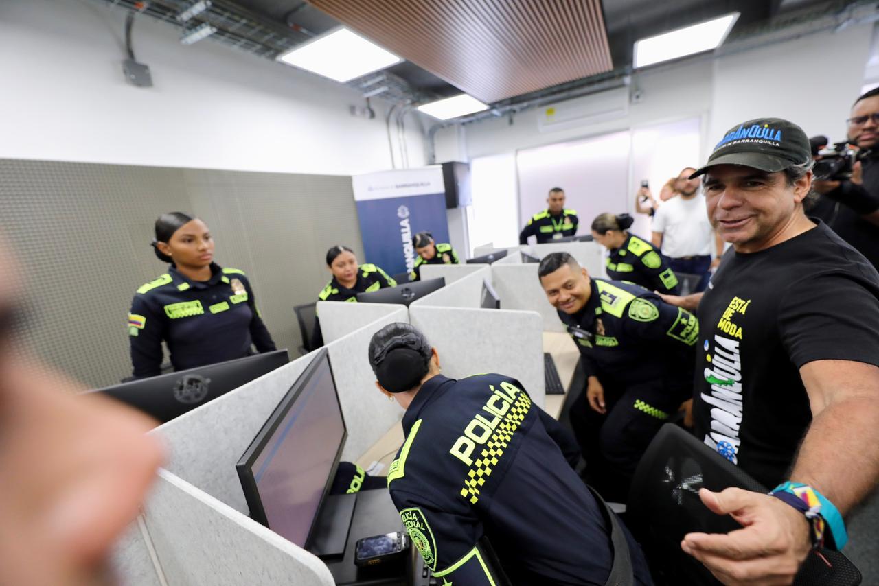 Barranquilla fortalece seguridad con nueva Sala de Red de Apoyo para la Policía Metropolitana