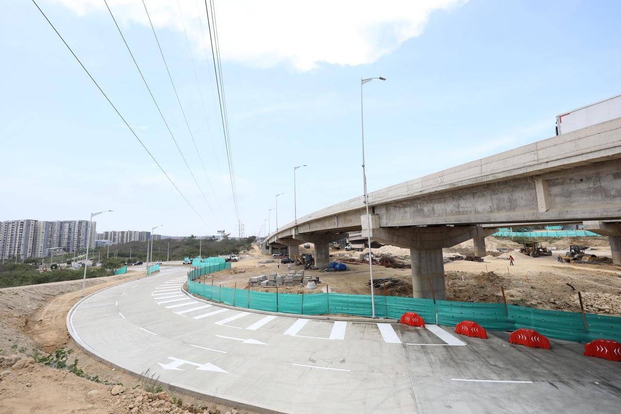 Habilitan nuevo tramo del intercambiador vial de la Circunvalar en Alameda del Río
