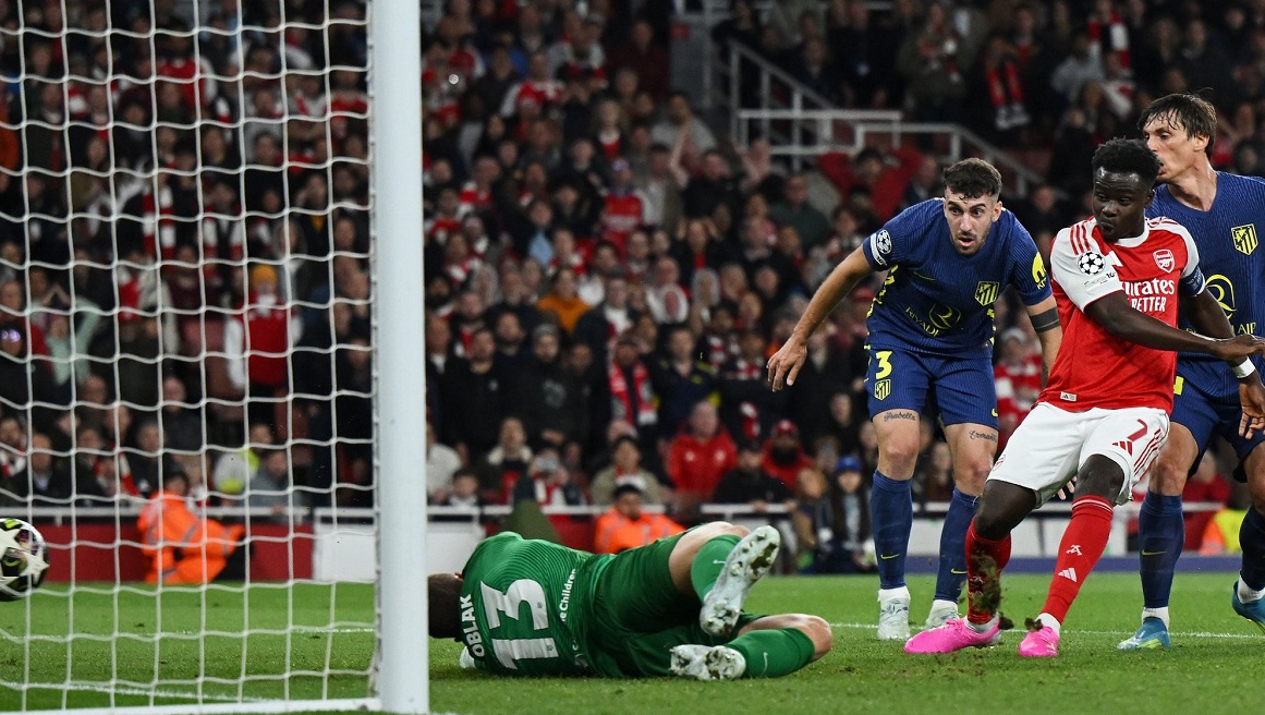 Un gol de Saka envía al Arsenal de Inglaterra a la final de Champions League