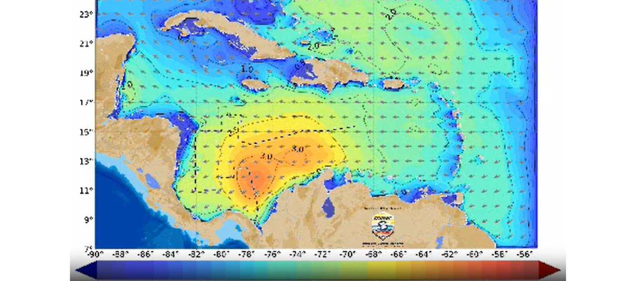 Dimar alerta por fuerte oleaje y aumento de vientos en el Caribe colombiano