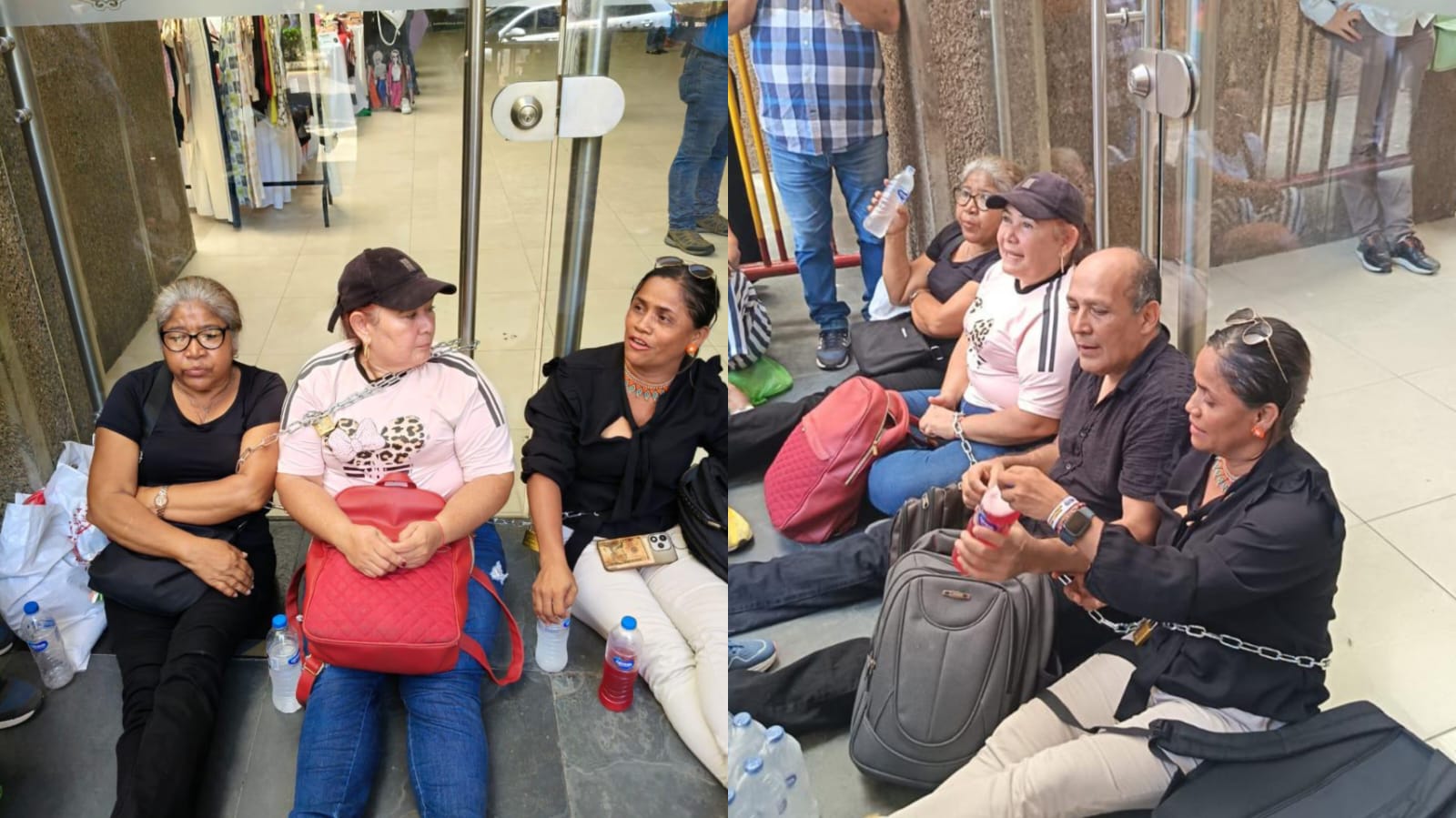 Víctimas del conflicto protestan en la Alcaldía de Barranquilla y exigen cumplimiento de política de reparación