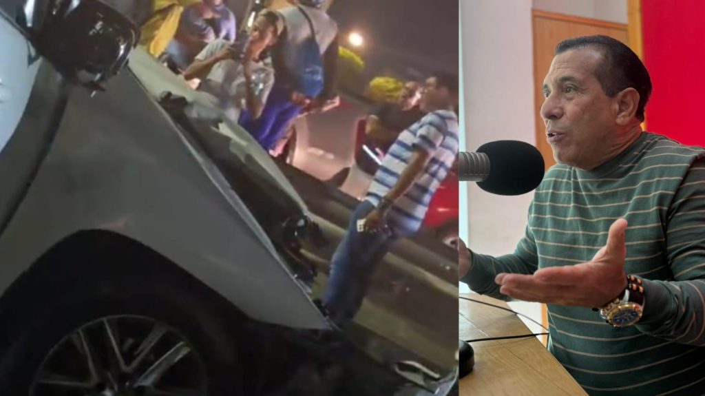 Periodista Hugo Luis Urruchurto salió ileso de aparatoso accidente en la vía a Puerto Colombia