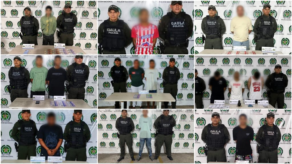 Capturan a 13 presuntos integrantes de ‘Los Costeños’ y ‘Los Pepes’ por extorsión en Barranquilla y Soledad