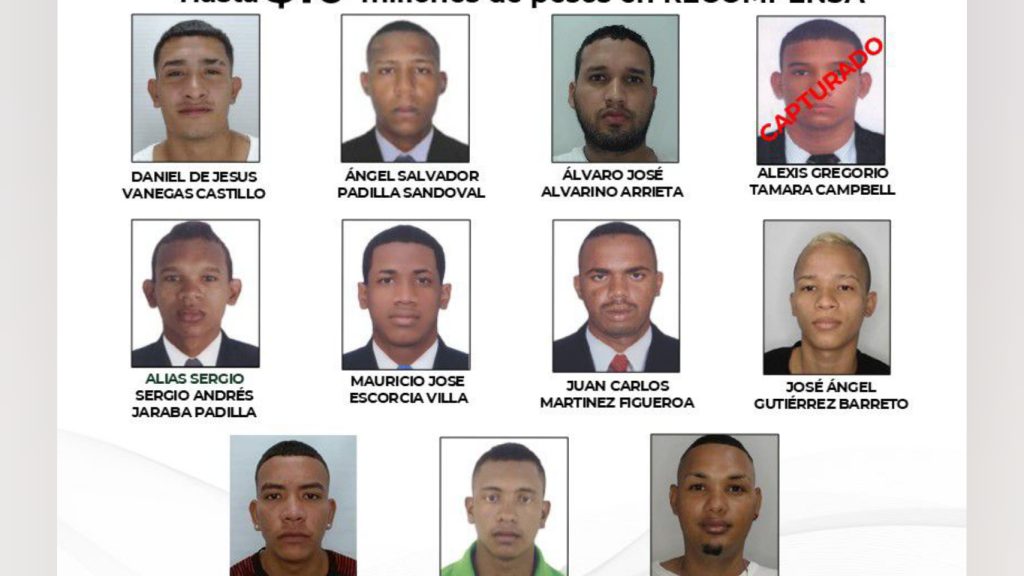 Autoridades capturan a ocho presuntos homicidas y revelan nuevo cartel de los más buscados en Barranquilla