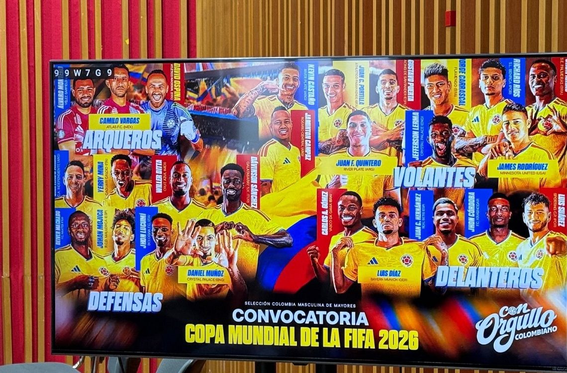 Así quedó la lista de 26 convocados a la Selección Colombia para el ...