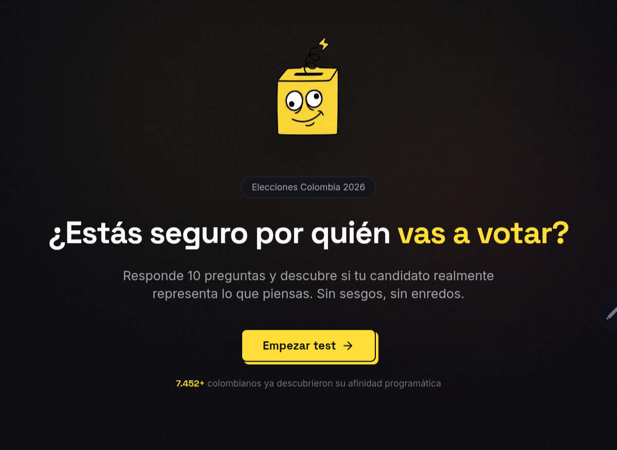 Votoloco.com: herramienta creada por jóvenes barranquilleros busca orientar el voto informado en Colombia