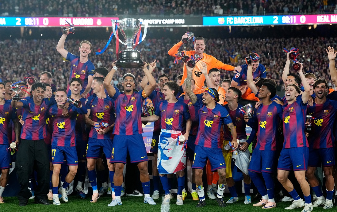 El Barcelona, campeón de la liga en España