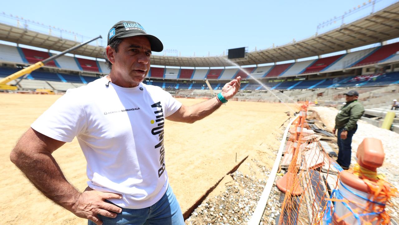 Alejandro Char destacó transformación del Metropolitano: “Será uno de los mejores estadios de América”