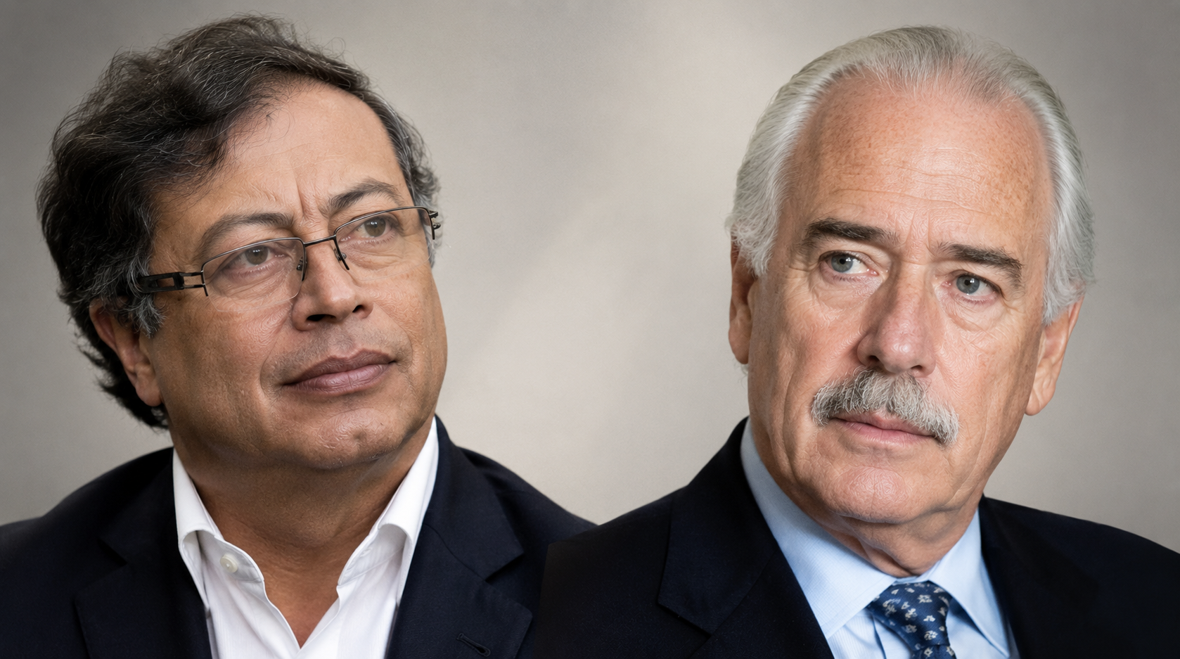 Gustavo Petro y Andrés Pastrana
