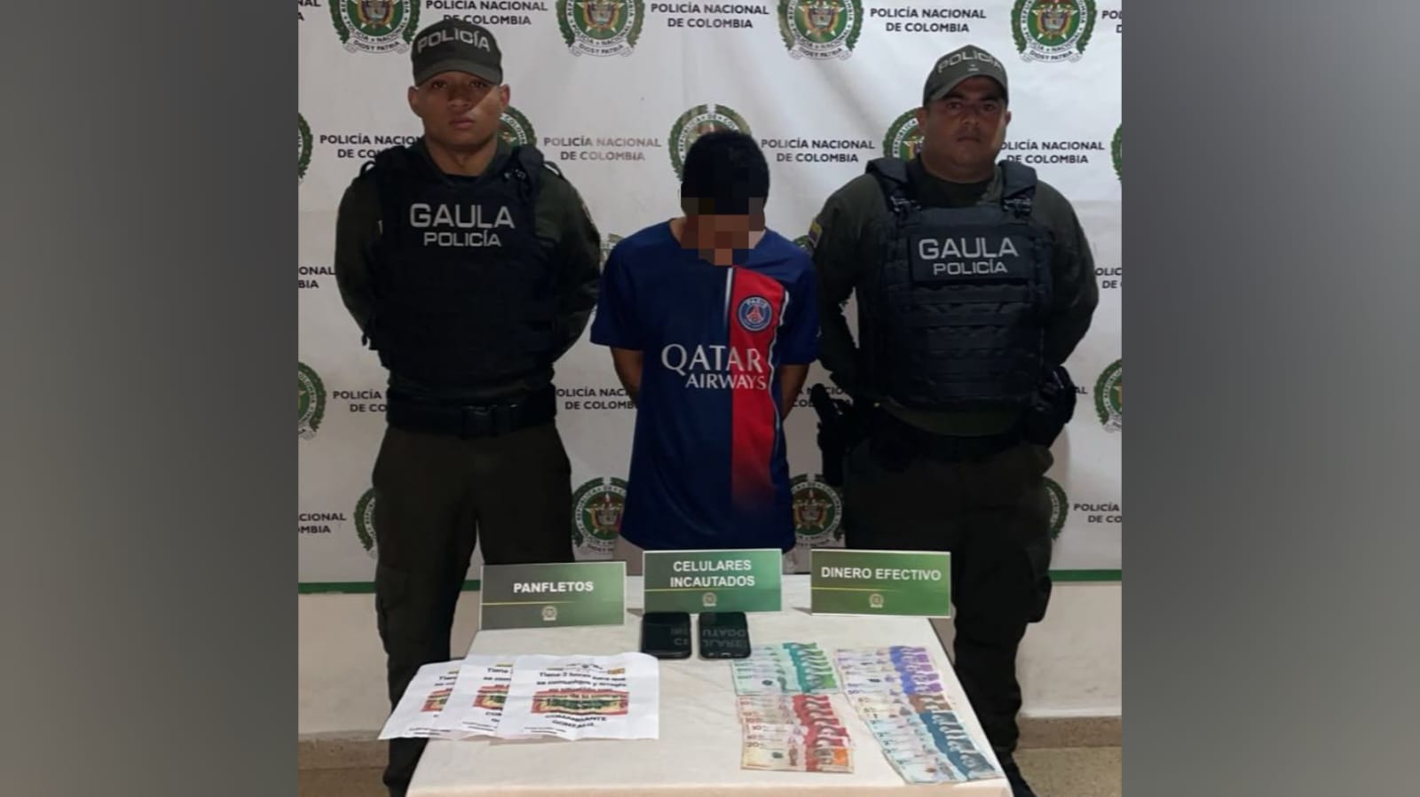 Gaula capturó a alias ‘Julito’ y aprehendió a un menor por presunta extorsión en Polonuevo