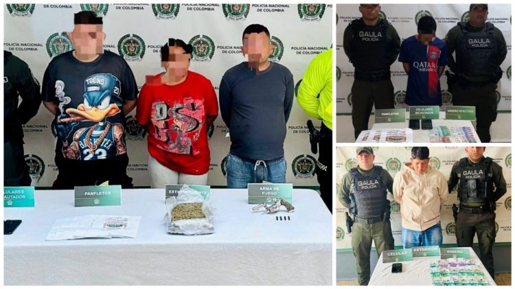 Golpe a ‘Los Costeños’ en Polonuevo: seis capturados y un menor aprehendido por extorsión y otros delitos