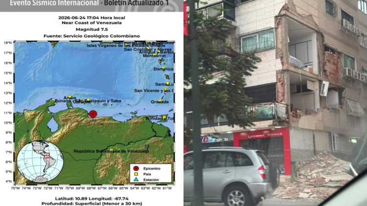 Fuerte sismo de magnitud 7,0 frente a la costa de Venezuela se sintió en Colombia y el Caribe