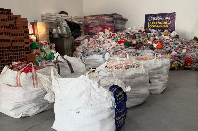 Barranquilla supera las 80 toneladas de ayudas para damnificados por el terremoto en Venezuela