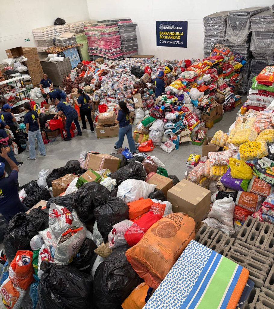 Barranquilla supera las 80 toneladas de ayudas para damnificados por el terremoto en Venezuela