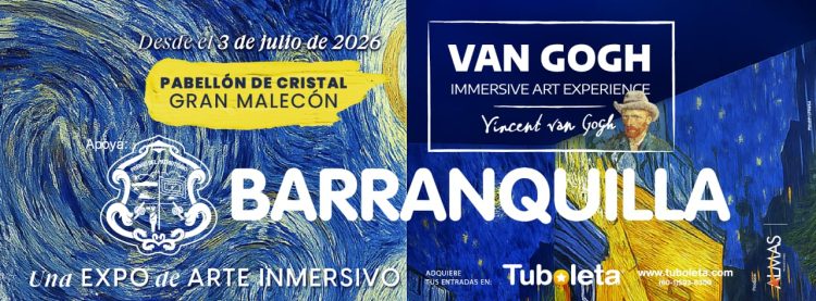 Barranquilla recibe ‘Van Gogh: Immersive Art Experience’, una muestra inmersiva que abrirá sus puertas este 3 de julio
