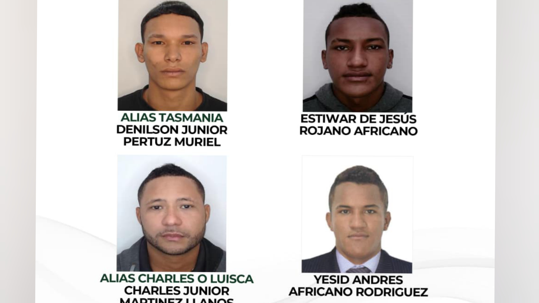 Policía del Atlántico revela cartel de los más buscados por homicidio y hurto agravado