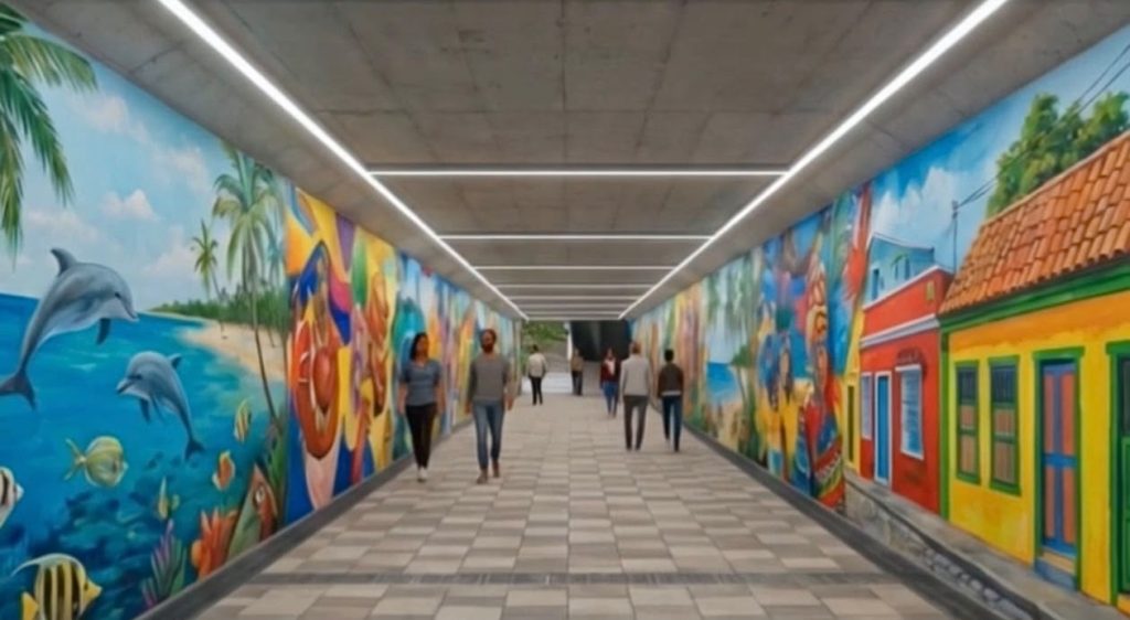 Inician obras de túnel peatonal en la Circunvalar para conectar a Caribe Verde con barrios del suroccidente de Barranquilla