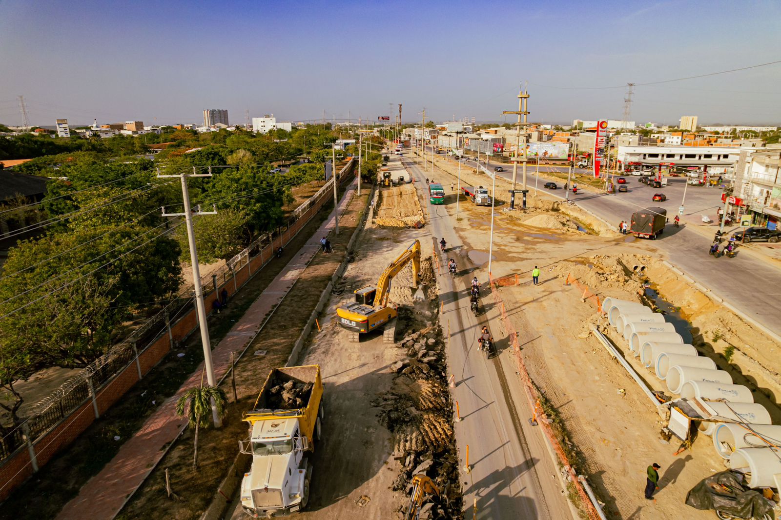 Obras de la Circunvalar en Soledad alcanzan un avance del 54 %, según la Alcaldía
