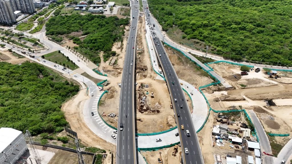 Nuevo ramal del intercambiador de la Circunvalar mejora la movilidad entre Alameda del Río y el norte de Barranquilla