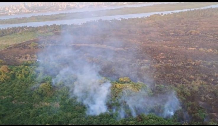 Incendio en Isla Salamanca está controlado en un 85 %: Alcaldía de Barranquilla mantiene atención a la emergencia