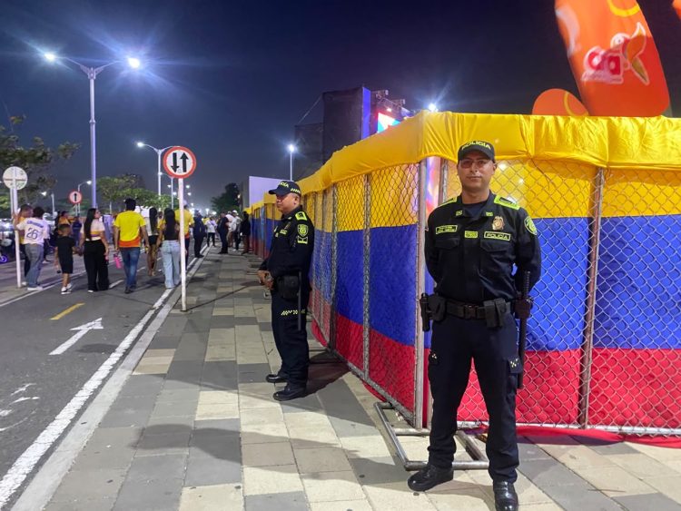 Más de 1.000 policías reforzarán la seguridad en Barranquilla durante el partido Colombia vs. Ghana por el Mundial