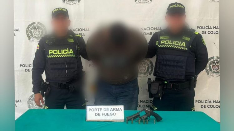 Capturan a un hombre con un revólver y munición en el suroriente de Barranquilla